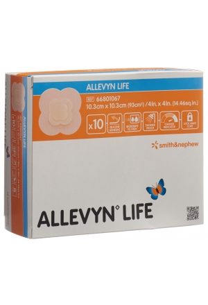 ALLEVYN LIFE Sil benda in schiuma 10,3x10,3cm 10 pz.