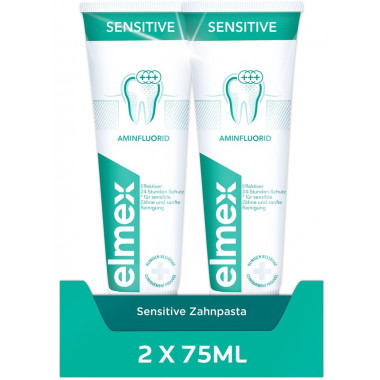 elmex SENSITIVE Dentifricio Duo 2 x 75ml