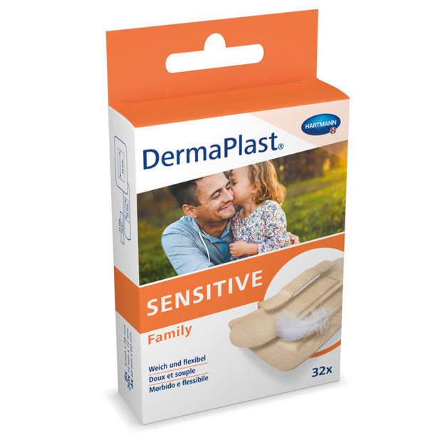 Dermaplast Sensitive Family Strips assortiment hautfarbig 32 Stück