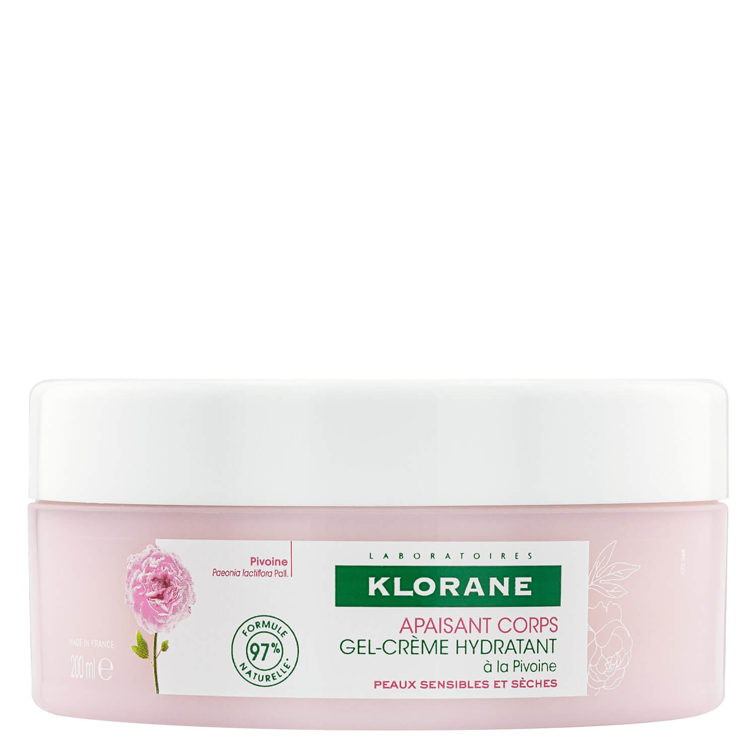 KLORANE Gel-crema alla peonia idratante bio 200ml