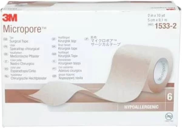 3M MICROPORE Rotolo o Disp 50mmx9,14m we 6