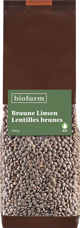 BIOFARM Lenticchie marroni biologiche 500g