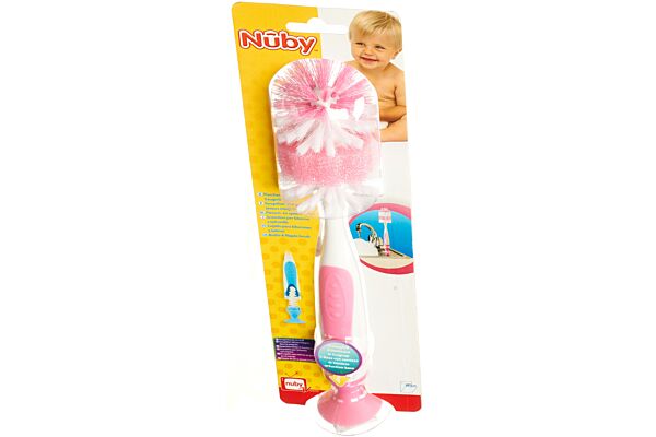 Spazzola per biberon Nuby Premium incl. spazzola per capezzoli con base per capezzoli