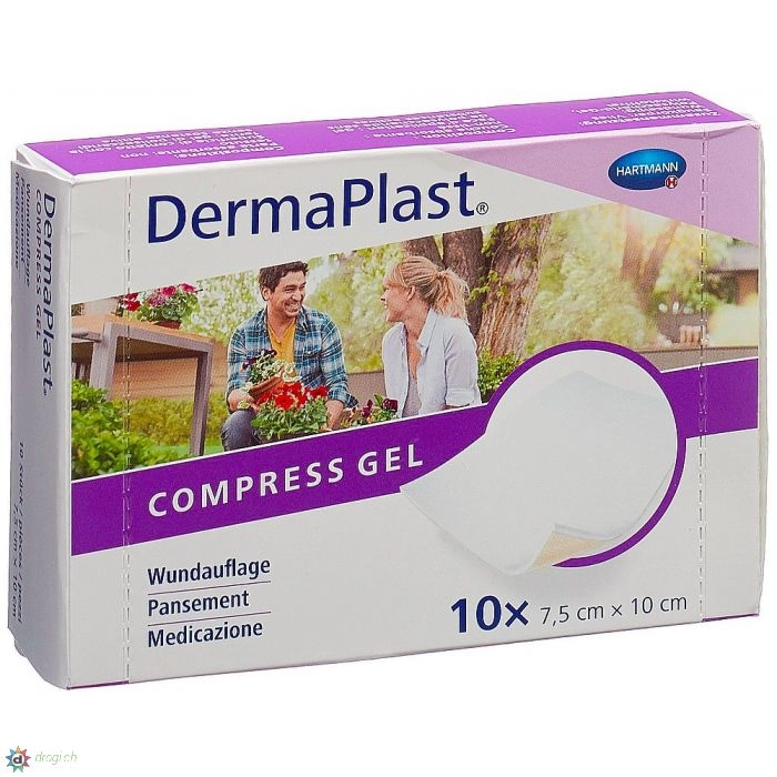 Gel compressivo DermaPlast 7,5x10cm 10 pezzi