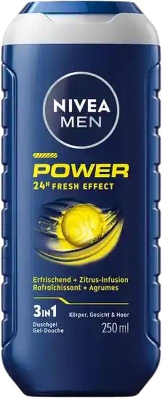 Nivea Men Care Shower Power (n) Fl 250ml