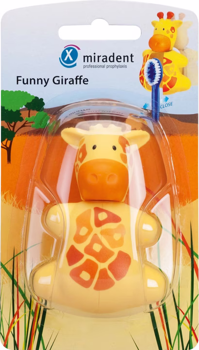 MIRADENT Funny Animals Portaspazzolini Giraffa