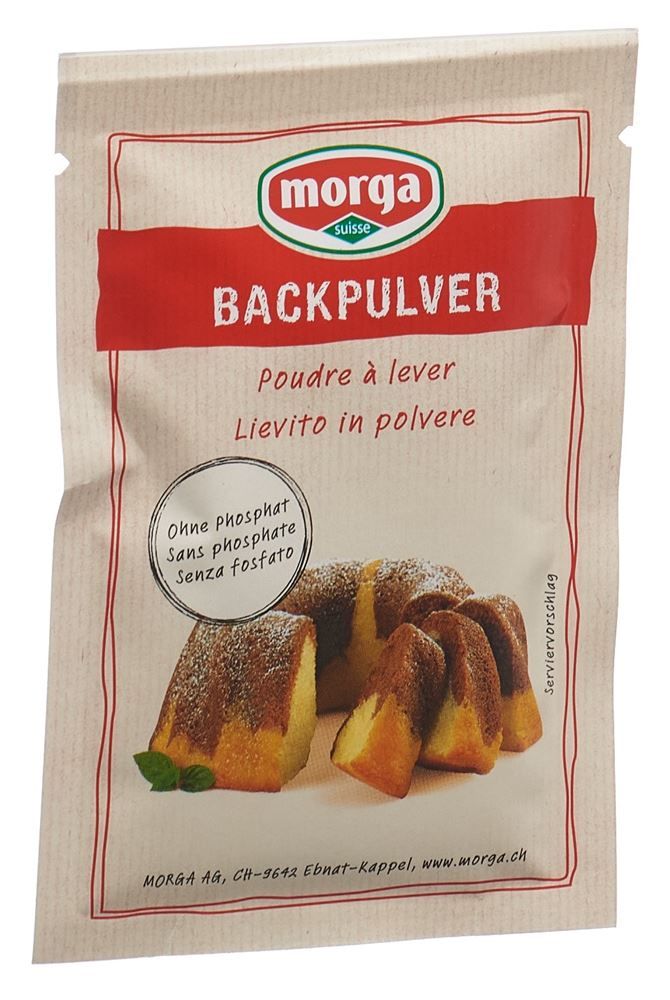 Morga lievito in polvere senza fosfati Btl 22g