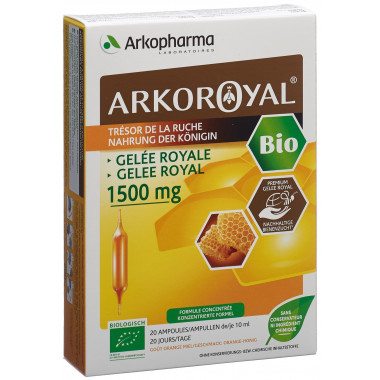 Arkoroyal® Pappa Reale 1500 mg bio 20 fiale da bere 10ml
