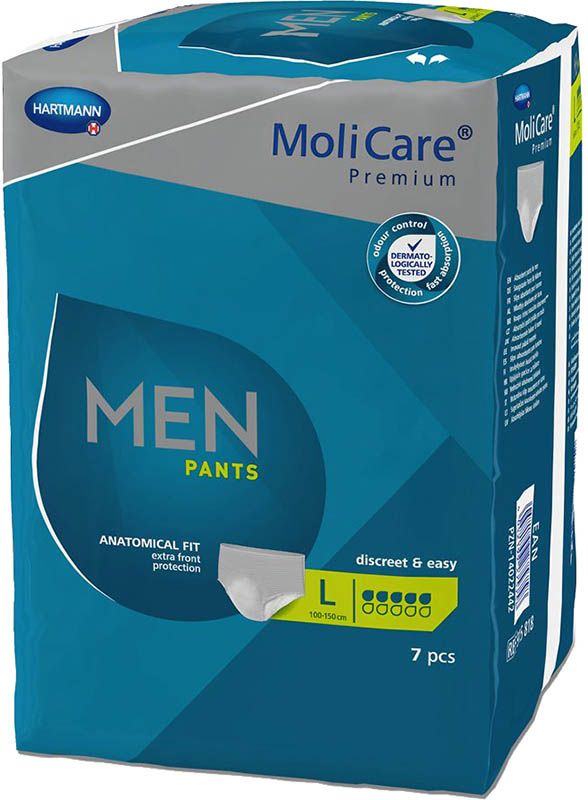 MOLICARE Uomo Pantaloni L 5 gocce 7 pezzi