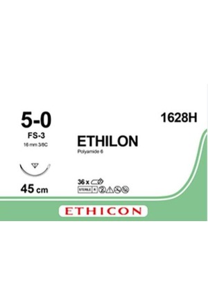 ETHILON 45cm nero 5-0 FS-3 36 pezzi