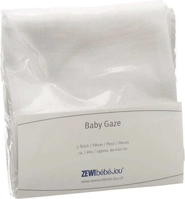ZEWI BABY GAZE 9/7 pannolini 60x60cm 5 pezzi