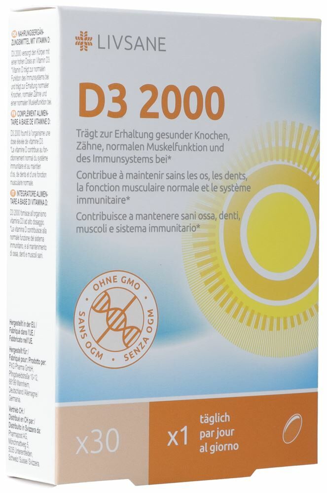 Livsane Vitamina D3 2000 Capsule Softgel 60 Capsule
