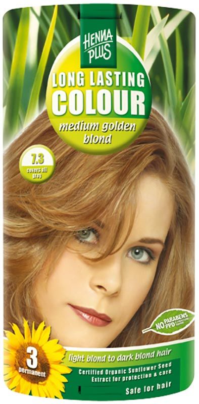 HENNA PLUS Colore a lunga durata 7.3 biondo medio oro