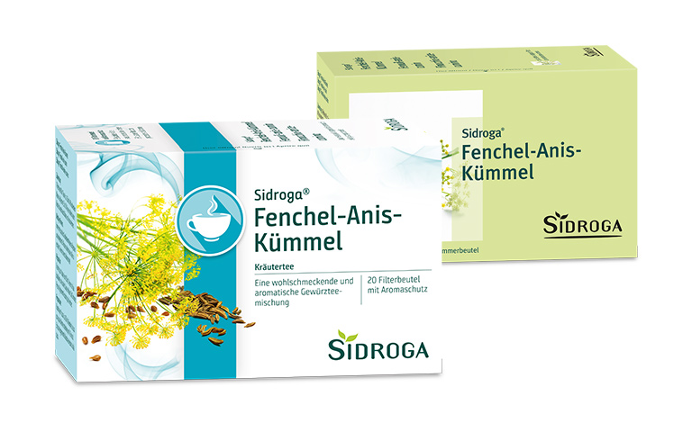 SIDROGA Finocchio Anice Carvi 20 bustine 2g