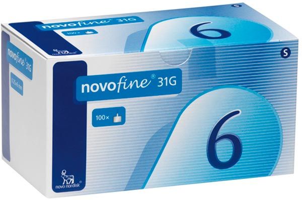 Aghi ipodermici Novofine (PI-APS) 31G 6mm 100 pezzi