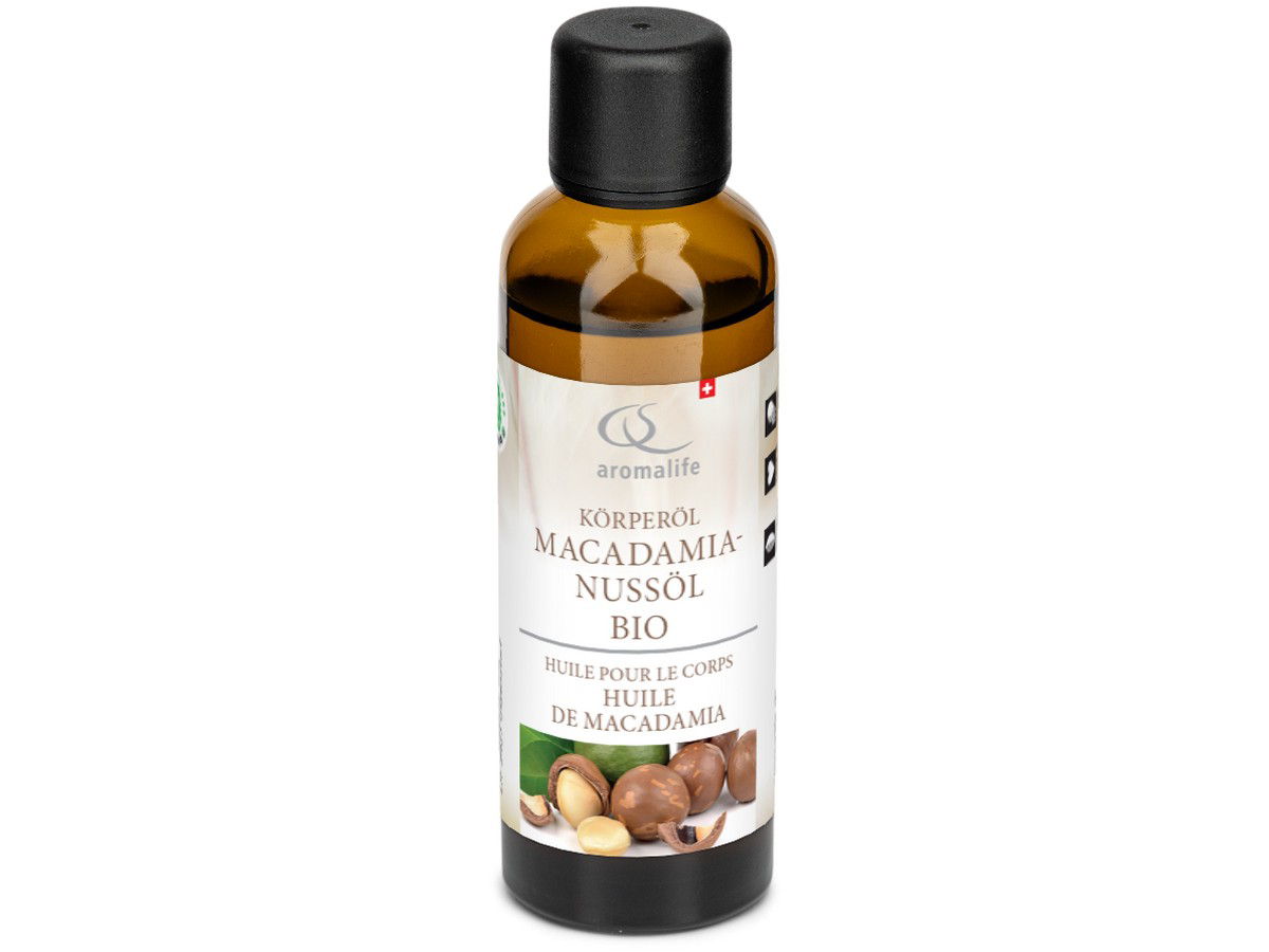 AROMALIFE Olio di noci di Macadamia BIO Fl 75ml