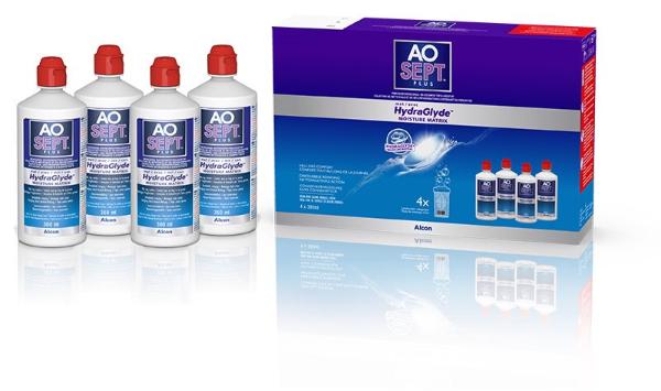 Aosept Plus liquido con idroglicina 4 x 360 ml