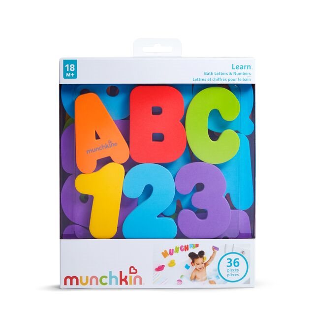 MUNCHKIN Lettere e numeri da bagno 36 pezzi
