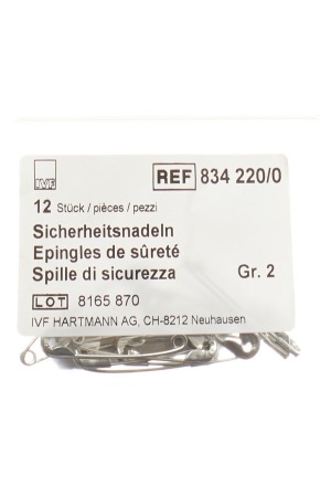 Spille di sicurezza FIV Gr2 38mm Btl 12 pezzi