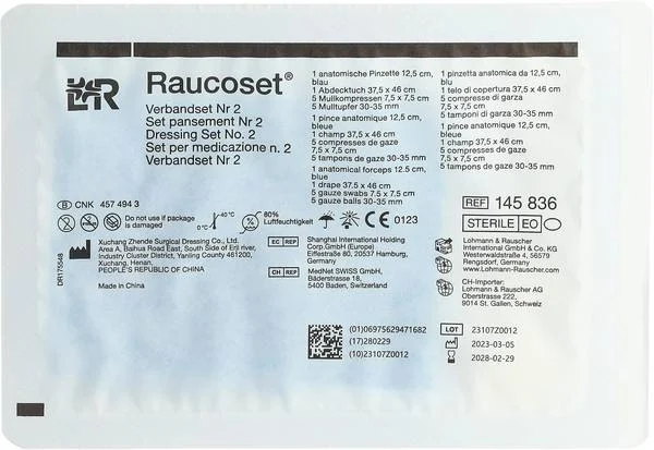 Set di cambio medicazione Raucoset n. 2 sterile