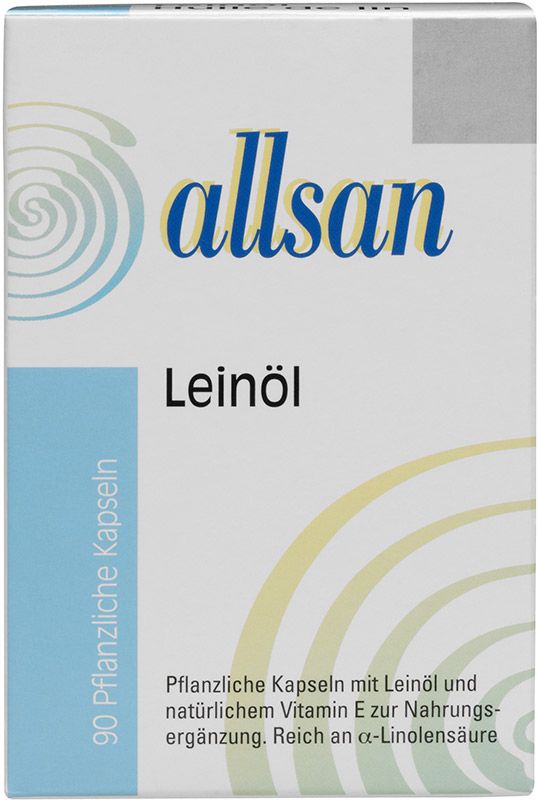 Allsan olio di semi di lino capsule vegetali 90 pezzi