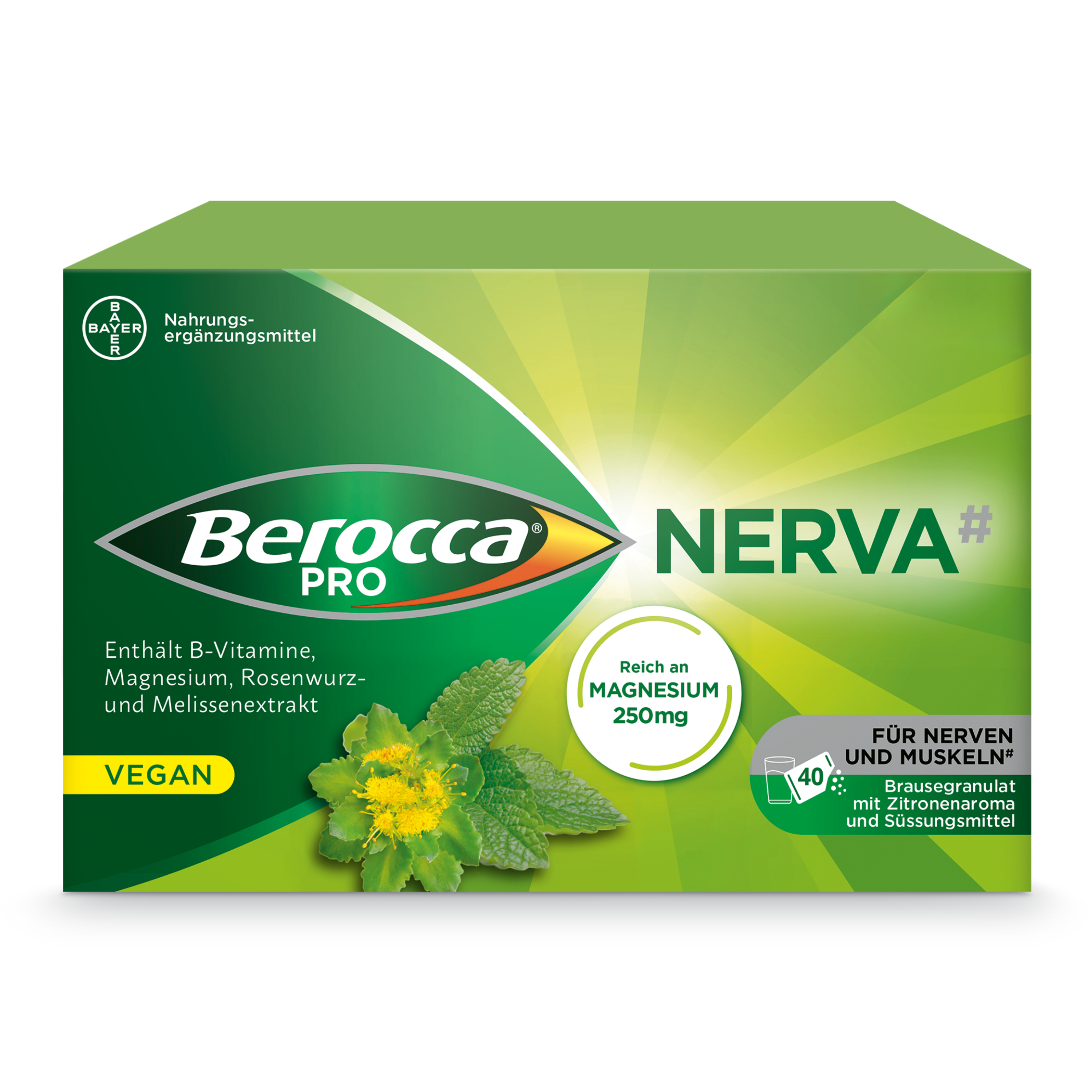 Berocca Pro Nerva granulato effervescente bustina 40 pezzi