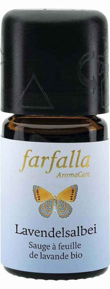 FARFALLA Lavanda Salvia Olio/Olio a basso contenuto di chetoni biologico 5ml