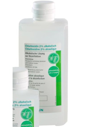 B. BRAUN Chlorhex 2 % non tinto 20 x 250ml