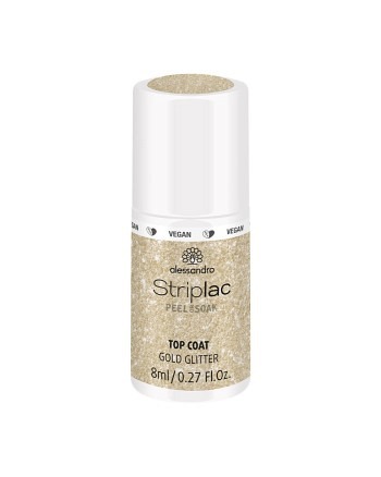 alessandro Striplac Top Coat Oro Glitter 8ml