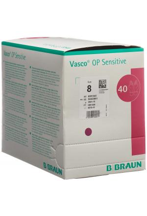 Guanti Vasco OP Sensitive misura 8.0 in lattice sterile 40 paia