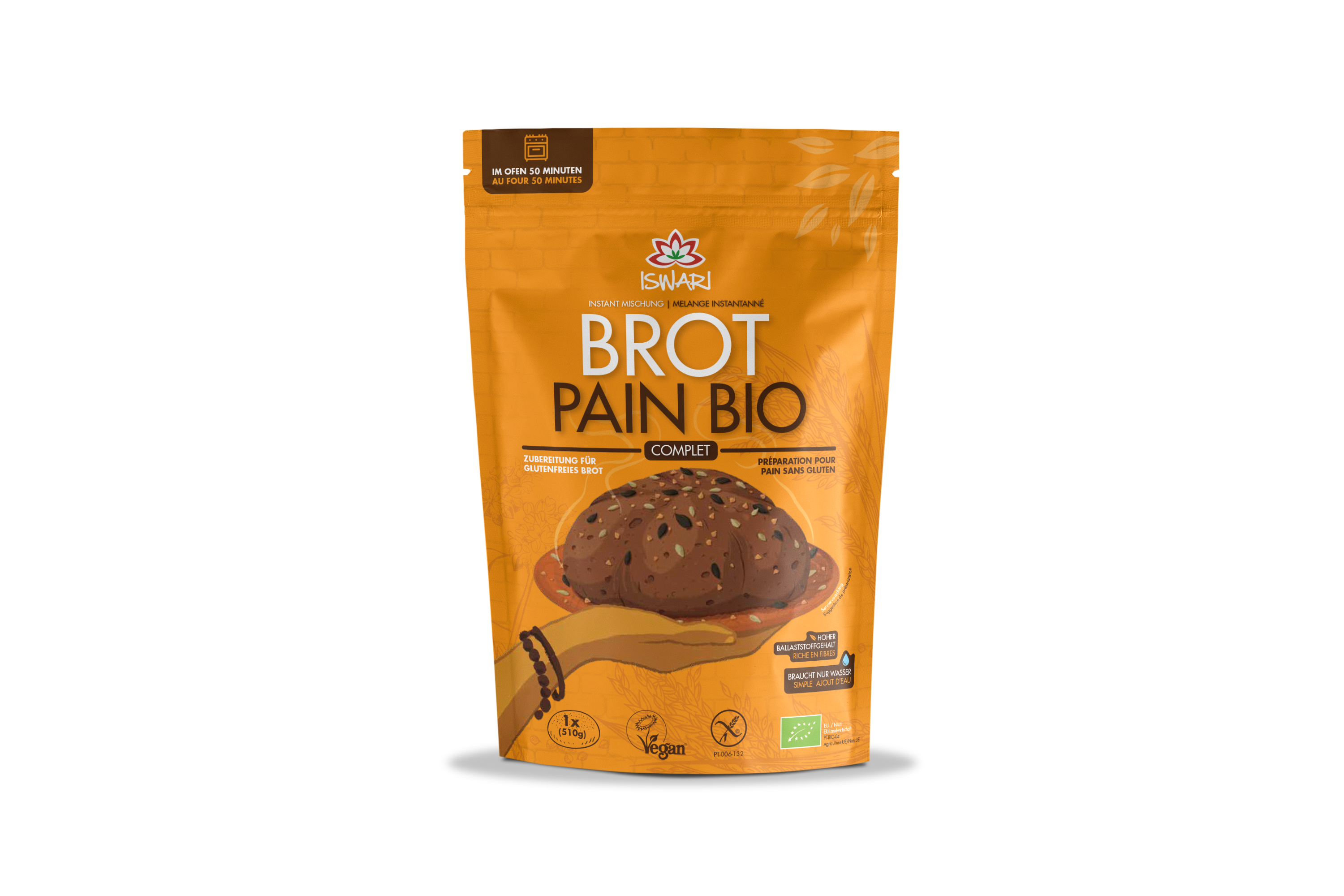 ISWARI Miscela di pane istantaneo originale BIO Btl 300g