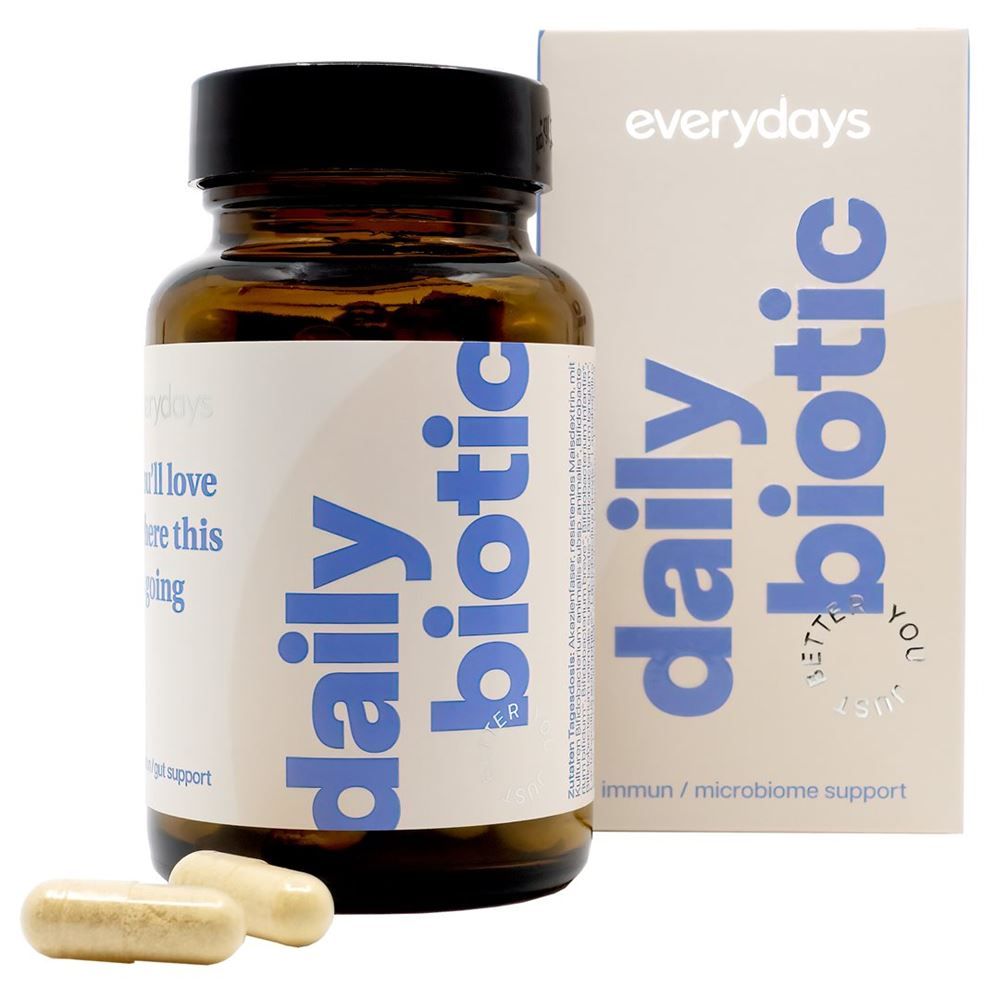 everydays Daily Biotic 20 ceppi capsule bottiglia di vetro 60 pezzi