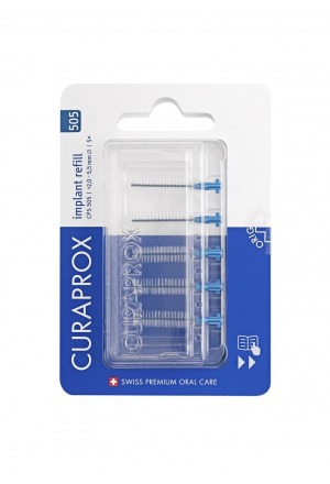 Curaprox CPS 505 Implant Interdentalbürsten refill blue 5 Stück