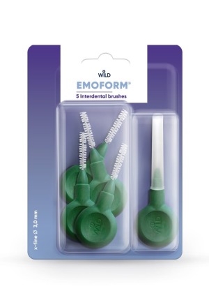 EMOFORM scovolini interdentali 3,0 mm verde scuro 5 pezzi