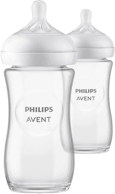 PHILIPS AVENT Nat Resp Babyfl vetro 240ml 1M+ 2 pezzi
