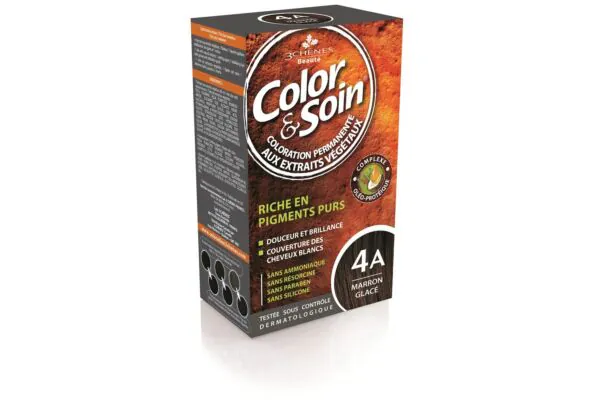 Colour & Soin Coloration 4A marron glacé 135ml