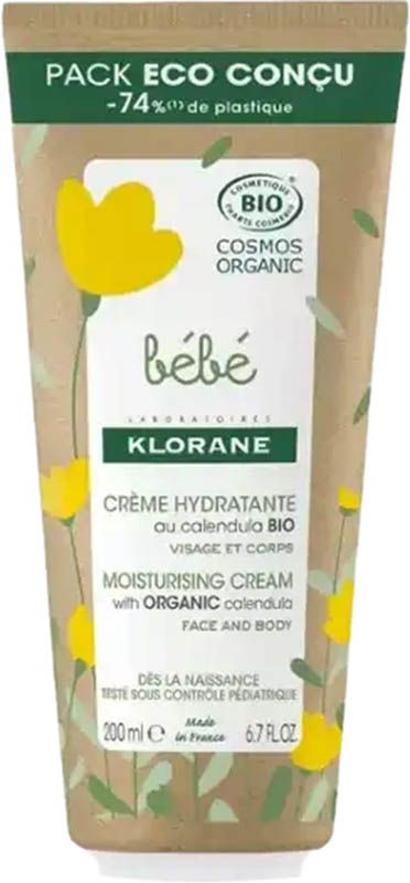 KLORANE Bébé Feuchtigkeitscreme Bio, 200ml