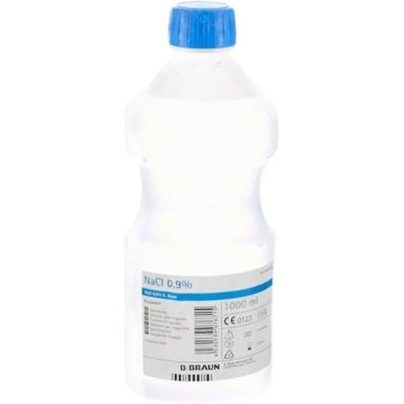NaCl B. Braun soluzione per irrigazione 0,9% 1000ml West Ecotainer 6 pezzi