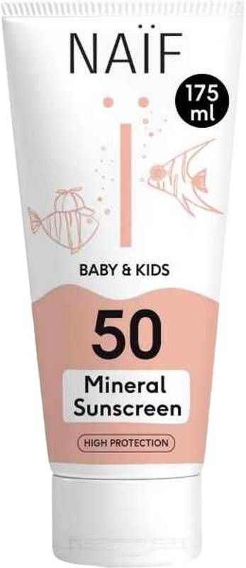 NAIF Baby&Kids Protezione solare minerale SPF50 Tb 175ml