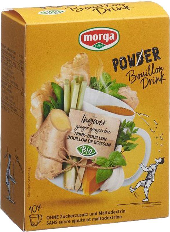 Morga PowerPowder BouillonDri Ingw Organic 10 Btl 4g