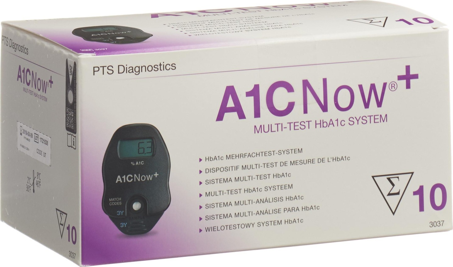CONTROLLO DIAGNOSTICO A1CNow + Analisi HbA1C 10 pezzi