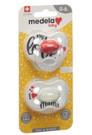 Medela Baby Nuggi Day&Night 0-6 Sig Love 2 pezzi
