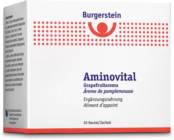 BURGERSTEIN Aminovital polvere al gusto di pompelmo 20 bustine