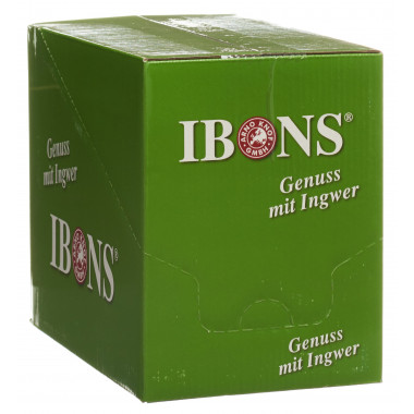 IBONS Caramelle allo zenzero limone senza zucchero 10x75g