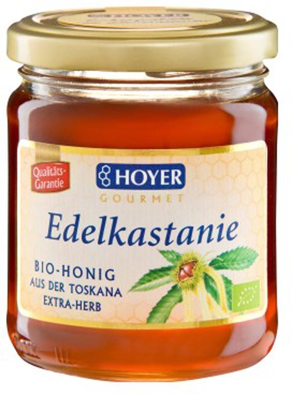 HOYER Miele dolce di castagno Toscana biologico vaso 500g