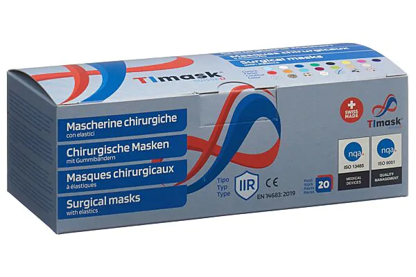 TImask maschera medica monouso tipo IIR Elegance 20 pezzi