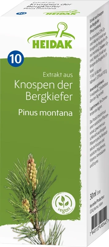 HEIDAK Bud Mountain Pine Pinus mugo Bottiglia di macerato di glicerina 30ml