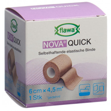Flawa Nova Bendaggio rapido coesivo a strappo 6cmx4,5m color pelle