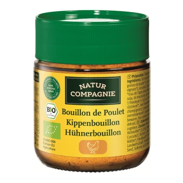 NATUR COMPAGNIE Brodo di pollo biologico in barattolo 100g