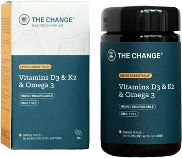 BE THE CHANGE VitD3&K2&Omega3 Caps 90 Caps